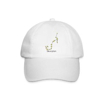 Sternzeichen Skorpion - Baseballkappe - Weiß/Weiß - Vorne