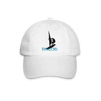 Windsurfen / Windsurfer / Windsurf / Windsurfing - Baseballkappe - Weiß/Weiß - Vorne