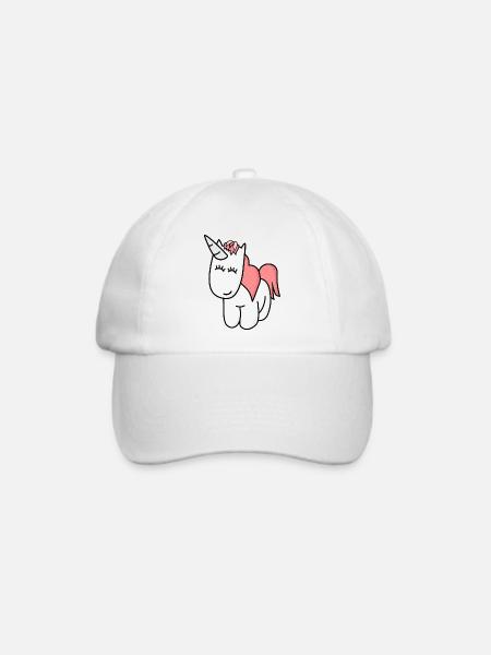 Einhorn - Baseballkappe - Weiß/Weiß
