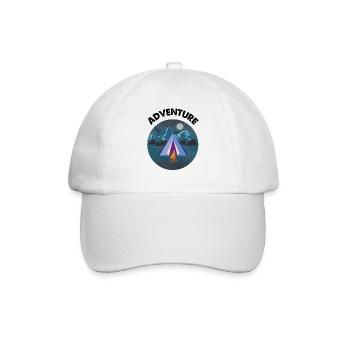Abenteuer - Baseballkappe - Weiß/Weiß - Vorne