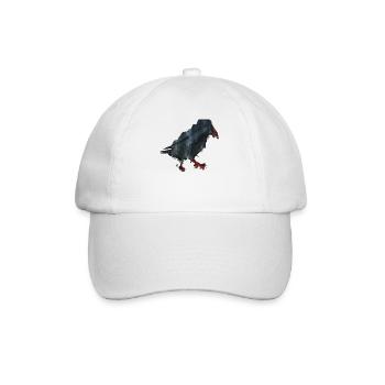 Krähe - Baseballkappe - Weiß/Weiß - Vorne