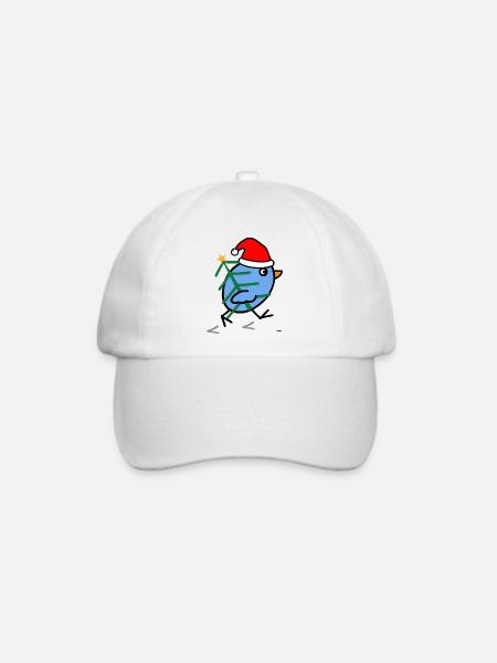 Vogel Weihnachten - Baseballkappe - Weiß/Weiß