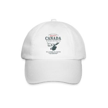 Canada - Moose - Elch - Baseballkappe - Weiß/Weiß - Vorne