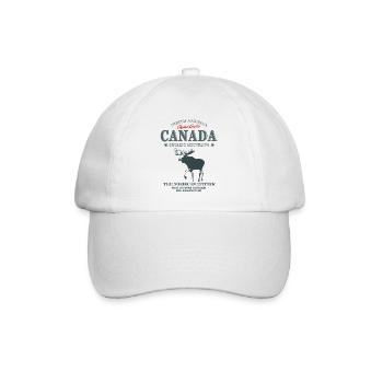 Canada - Moose - Elch - Baseballkappe - Weiß/Weiß - Vorne