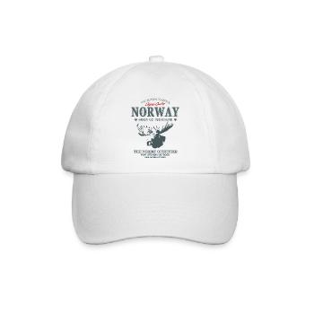 Norway Moose - Baseballkappe - Weiß/Weiß - Vorne