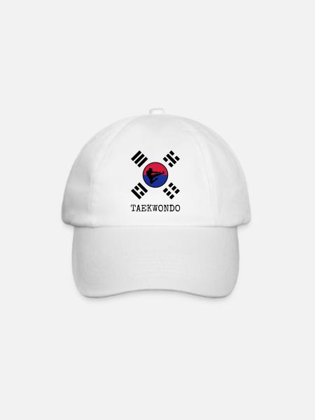 Taekwondo Taekwondoin Tae-Kwon-Do Tae Kwon Do - Baseballkappe - Weiß/Weiß