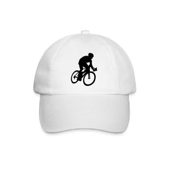 Radfahren, Radfahrer - Baseballkappe - Weiß/Weiß - Vorne