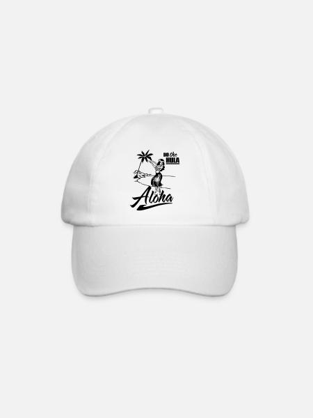 Aloha - Baseballkappe - Weiß/Weiß