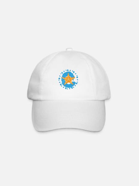 Seestern-Splash auf Ocean Burst - Baseballkappe - Weiß/Weiß