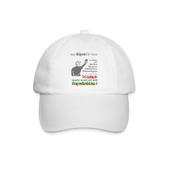 Gipser die Superhelden - Baseballkappe - Weiß/Weiß - Vorne