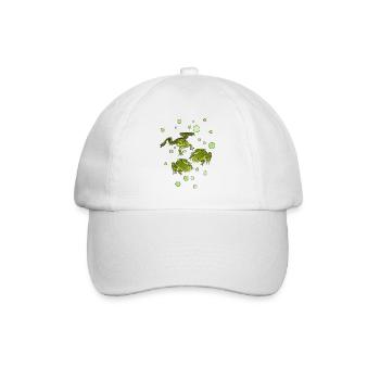 Frosch - Baseballkappe - Weiß/Weiß - Vorne