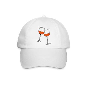 rotwein glaeser - Baseballkappe - Weiß/Weiß - Vorne