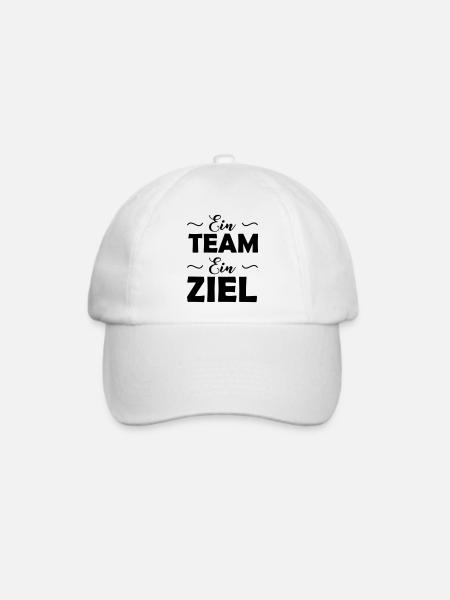 ein_team_ein_ziel - Baseballkappe - Weiß/Weiß