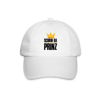Schbin da Prinz - Baseballkappe - Weiß/Weiß - Vorne