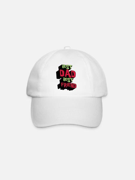 Bester Vater Bester Freund - Baseballkappe - Weiß/Weiß