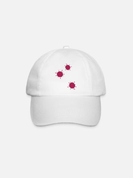 Viren Little Virus - Baseballkappe - Weiß/Weiß