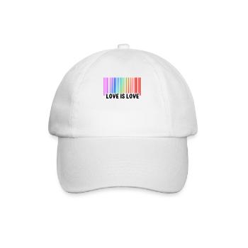Liebe ist Liebe Lgbt - Baseballkappe - Weiß/Weiß - Vorne
