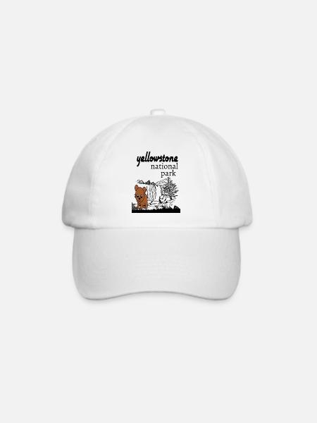 YELLOWSTONE NATIONALPARK. - Baseballkappe - Weiß/Weiß