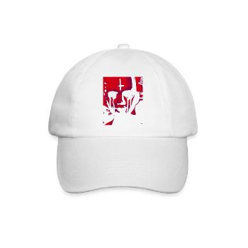 Weinende Puppe rot - Baseballkappe - Weiß/Weiß - Vorne