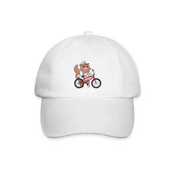 Krankenschwester Katze Notruf BMX Einsatz Rad Arzt - Baseballkappe - Weiß/Weiß - Vorne