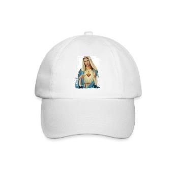 Holly Mary Maria Madonna Mariana Jungfrau Maria - Baseballkappe - Weiß/Weiß - Vorne