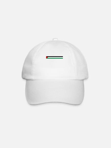 Palästina Flagge - über - Baseballkappe - Weiß/Weiß