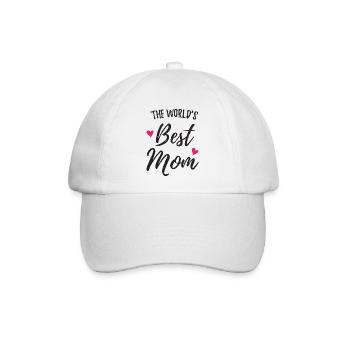 Die beste Mutter der Welt - Baseballkappe - Weiß/Weiß - Vorne