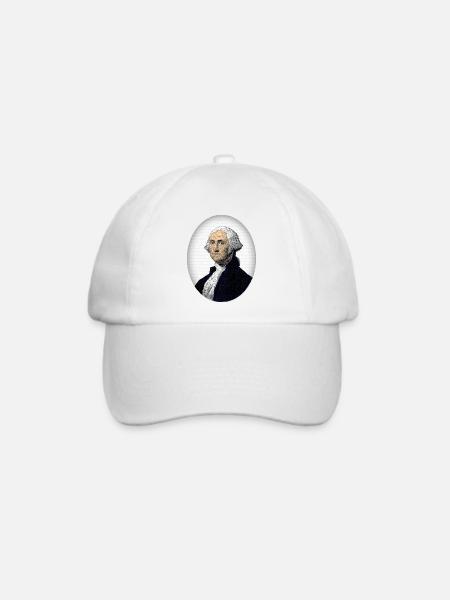 George Washington - Baseballkappe - Weiß/Weiß