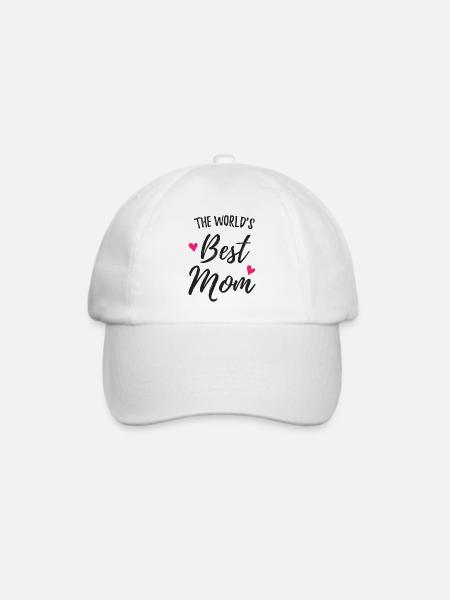 The World’s Best Mom - Baseballkappe - Weiß/Weiß
