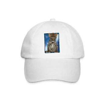 Leopard - Baseballkappe - Weiß/Weiß - Vorne