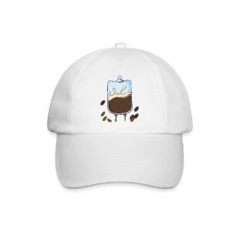 Coffee love - Baseballkappe - Weiß/Weiß - Vorne