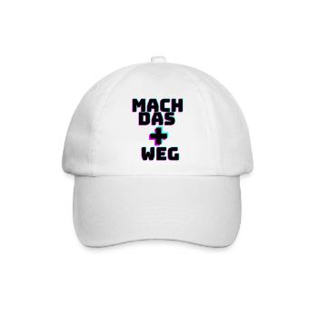 Mach das Plus weg - Tiktok Trend - Baseballkappe - Weiß/Weiß - Vorne