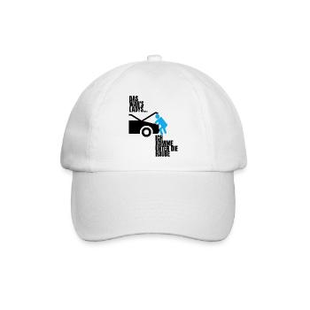 Ich komme unter die Haube Junggesellenabschied - Baseballkappe - Weiß/Weiß - Vorne