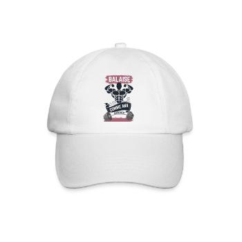 Besen wie ich - Baseballkappe - Weiß/Weiß - Vorne