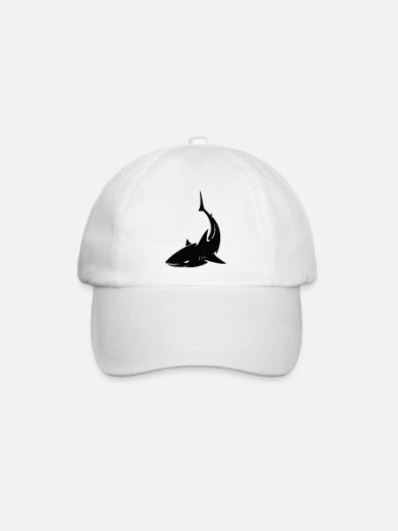 Hai Shark - Baseballkappe - Weiß/Weiß