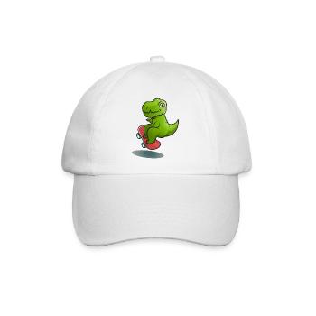 Dino Rollschuh - Baseballkappe - Weiß/Weiß - Vorne