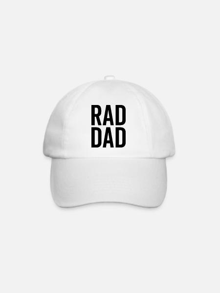Rad Dad - Baseballkappe - Weiß/Weiß