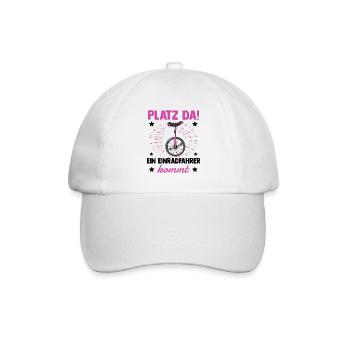 Einrad - Baseballkappe - Weiß/Weiß - Vorne