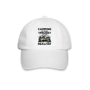 Camping - Baseballkappe - Weiß/Weiß - Vorne