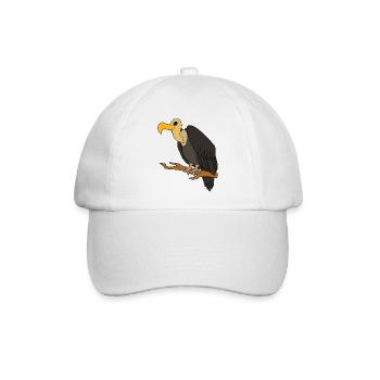 Geier - Baseballkappe - Weiß/Weiß - Vorne