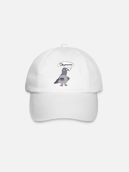 Lustiges Tauben Vogel Taubenzucht - Baseballkappe - Weiß/Weiß