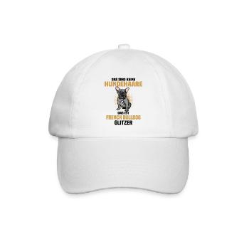 French Bulldog - Baseballkappe - Weiß/Weiß - Vorne