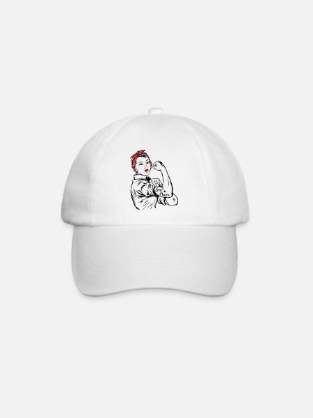 Girl Power Emanzipation Feministin - Baseballkappe - Weiß/Weiß