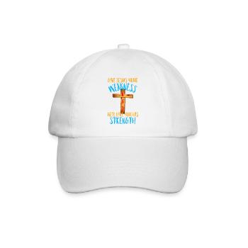 Jesus Christus Jesus Christus Jesus - Baseballkappe - Weiß/Weiß - Vorne
