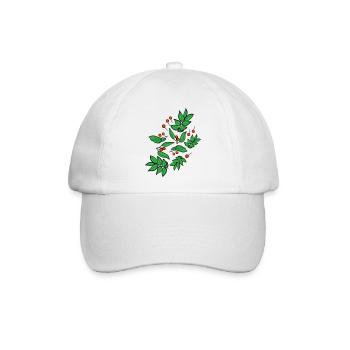Beeren c3 - Baseballkappe - Weiß/Weiß - Vorne