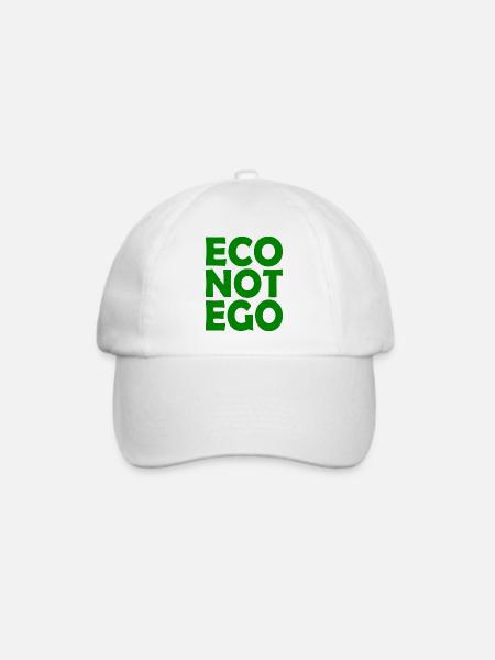 Eco not ego - Baseballkappe - Weiß/Weiß