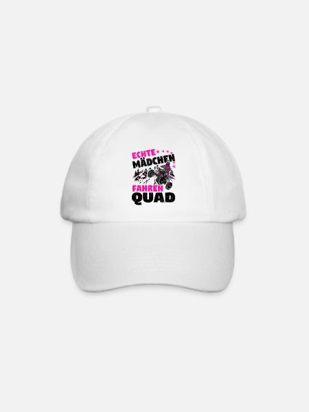 Quad - Baseballkappe - Weiß/Weiß