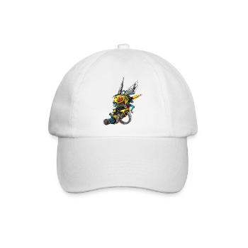 Stecher die Wespe - Baseballkappe - Weiß/Weiß - Vorne