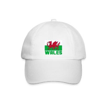 Wales - Baseballkappe - Weiß/Weiß - Vorne
