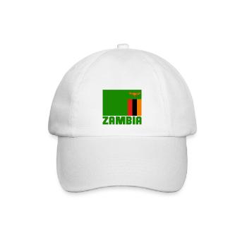 Sambia - Baseballkappe - Weiß/Weiß - Vorne